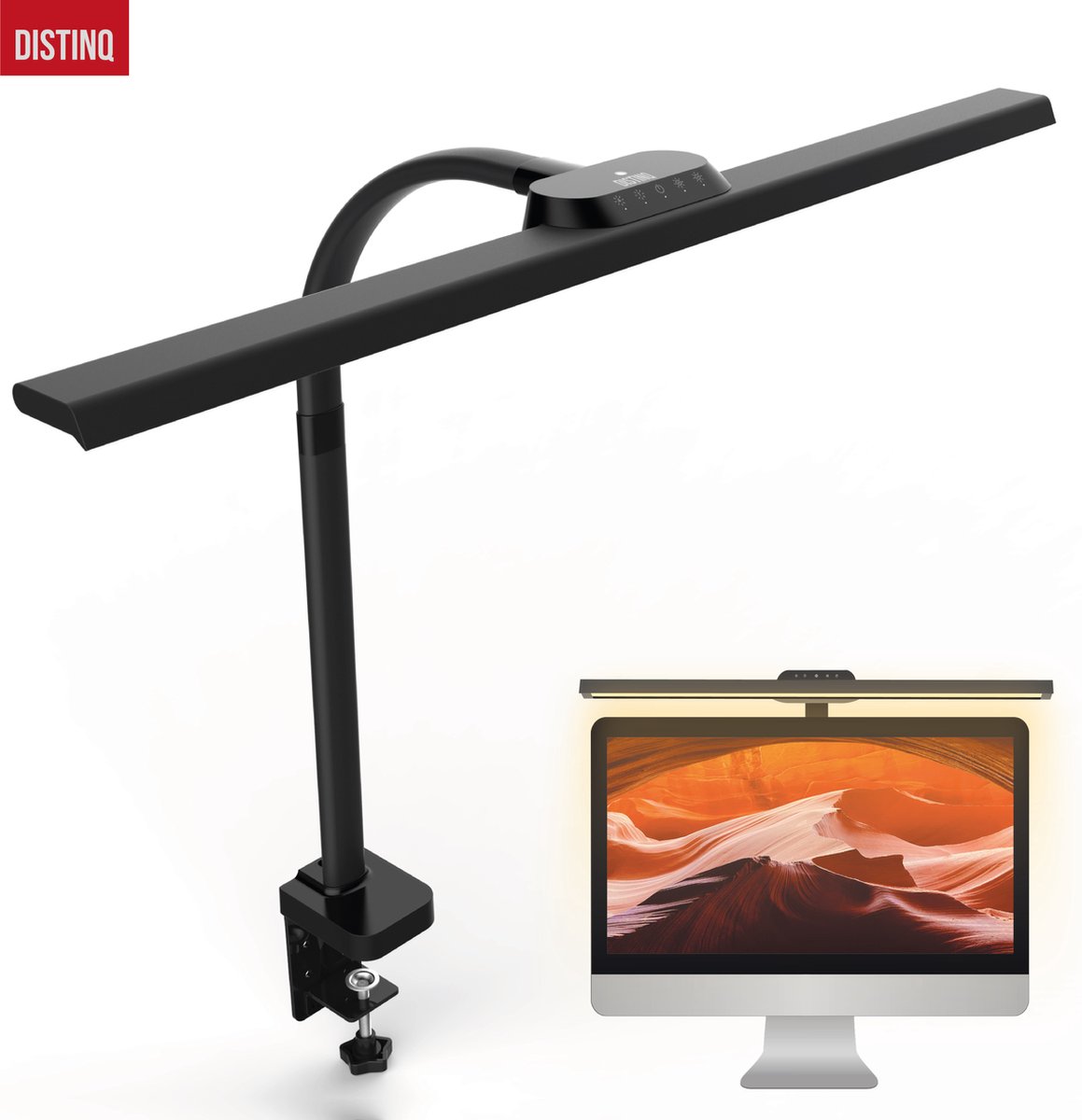 DistinQ Dimmable LED Clamp Desk Lamp