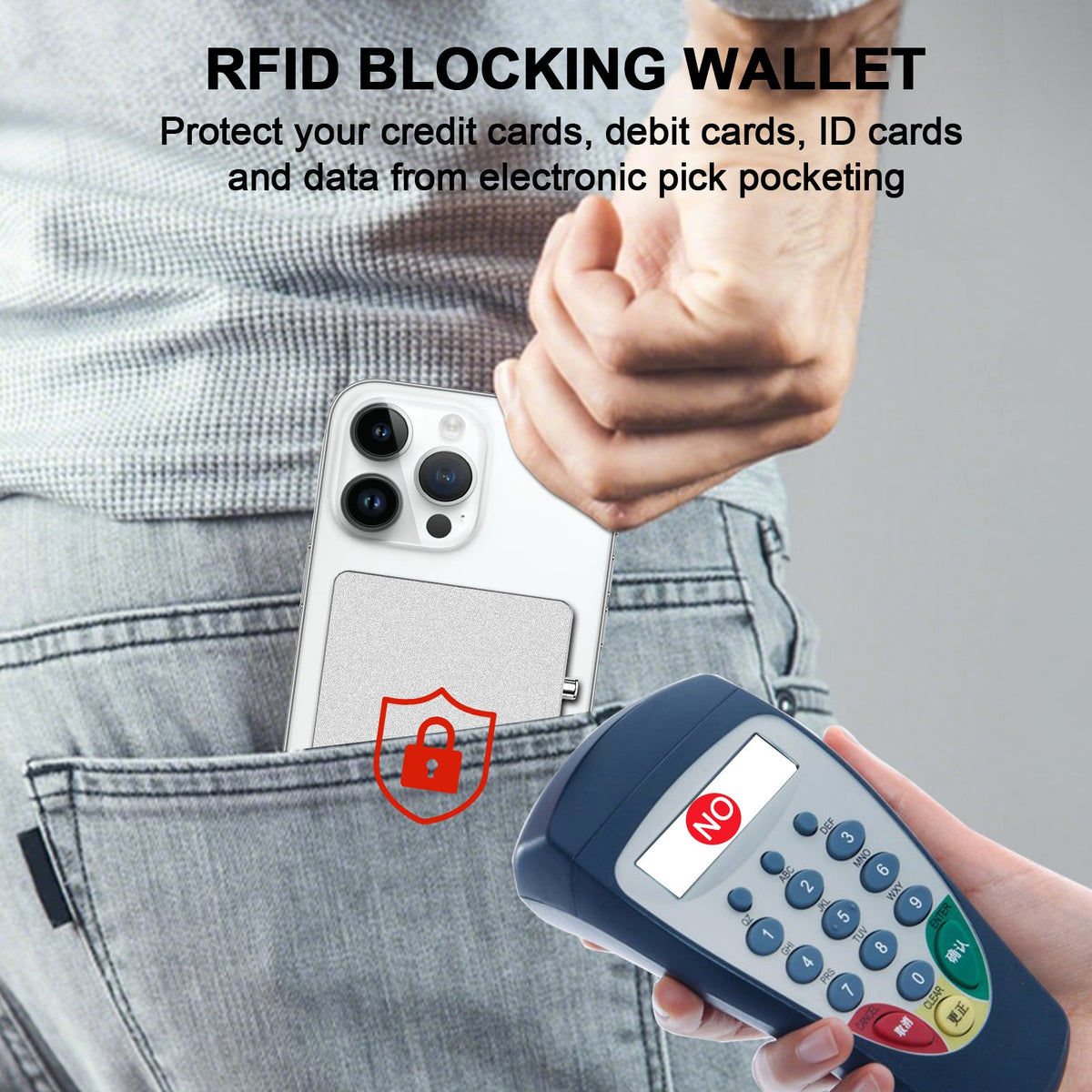 TOYFID MagSafe RFID Blocking Pop-Up Wallet with Adjustable Stand