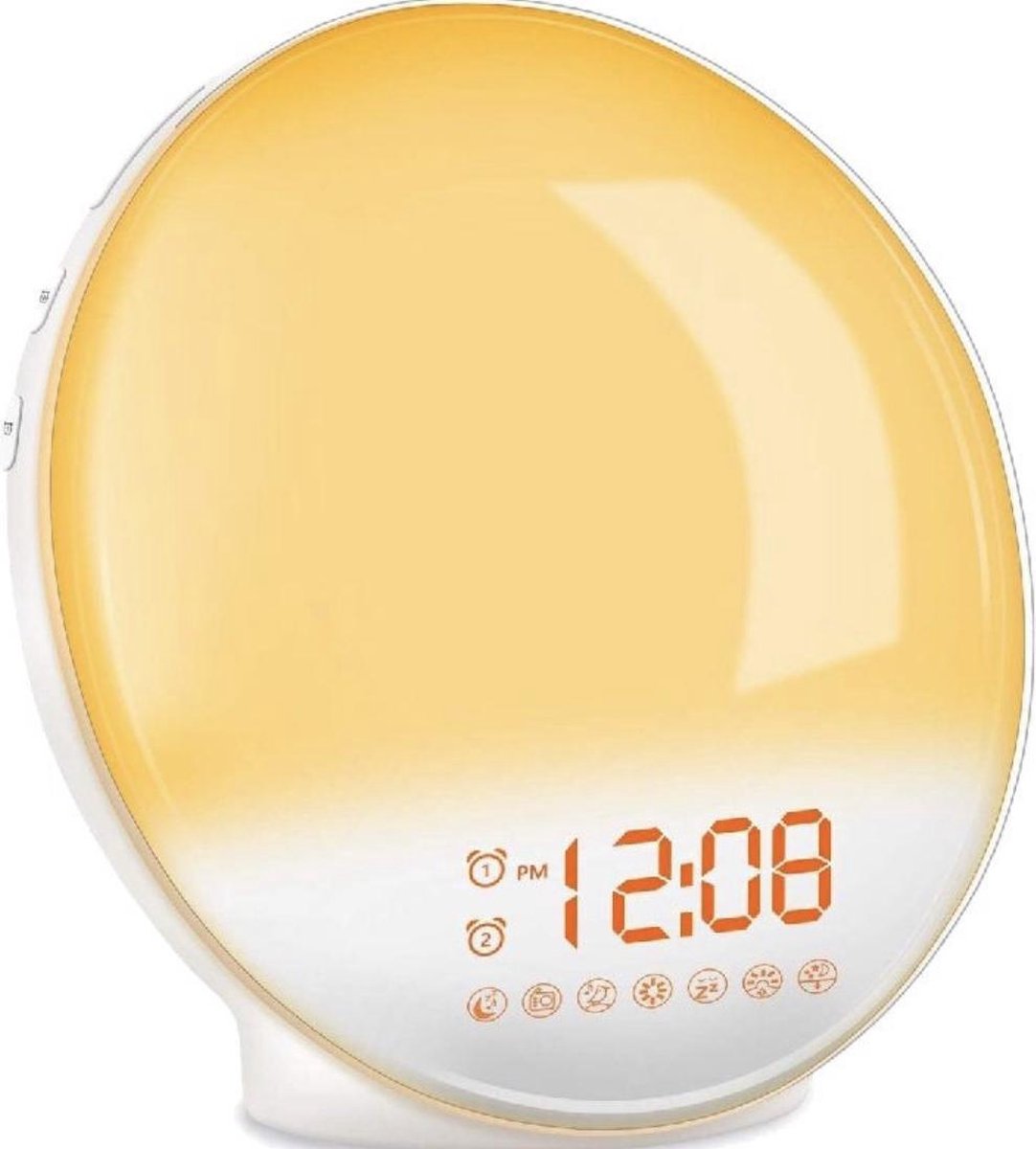 DistinQ Wake-Up Light Alarm Clock – White