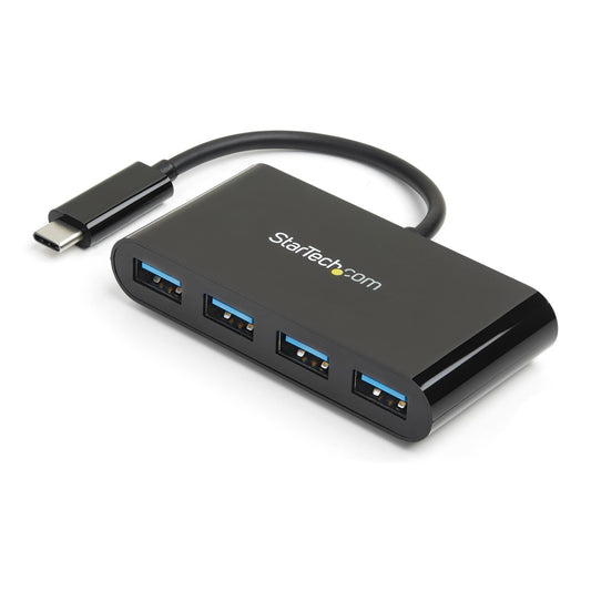 Star Tech 4-Port USB-C to USB-A Hub – USB 3.0, 5Gbps