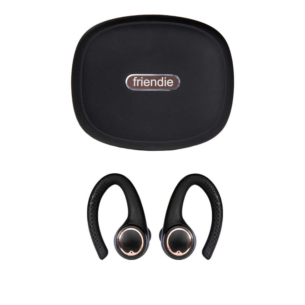 Friendie AIR Active 2.0 Wireless Sport Earbuds – Black/Rose Gold