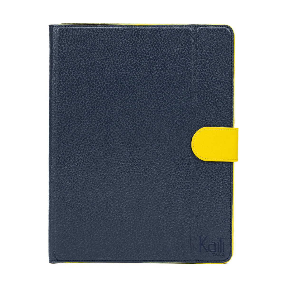 Kaili Mood Leather Tablet Case & Stand 8–10 in – Blue/Yellow