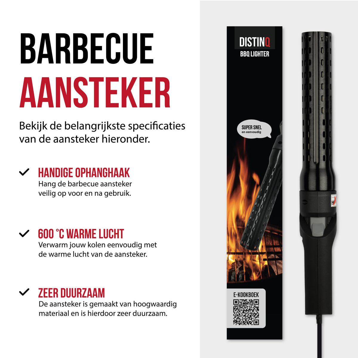 DistinQ Electric BBQ Lighter – Black